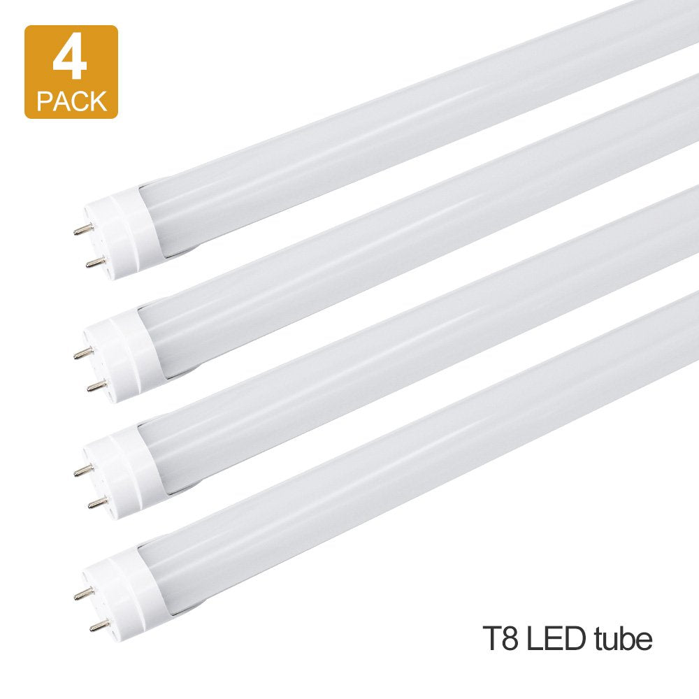 LightingWill T8 LED Tube Light 3Ft Dual-End Powered Ballast Bypass AC85-265V Lighting Tube Fixtures