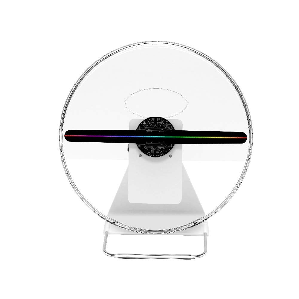 30cm 3D Hologram Fan Unique Design with Patent, Battery Powered Holograma Advertising Logo Projector LED Fan Display