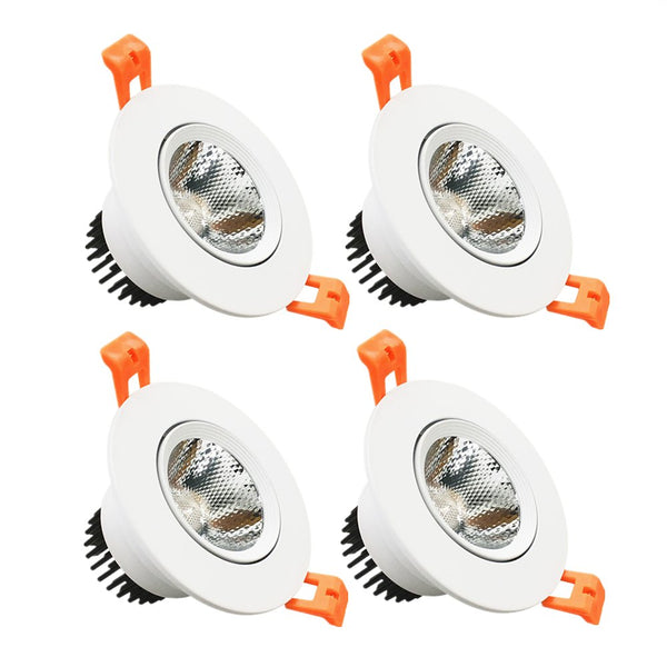 LED Downlight 5W Dimmable CRI80 COB Directional Recessed Ceiling Light –  LightingWill