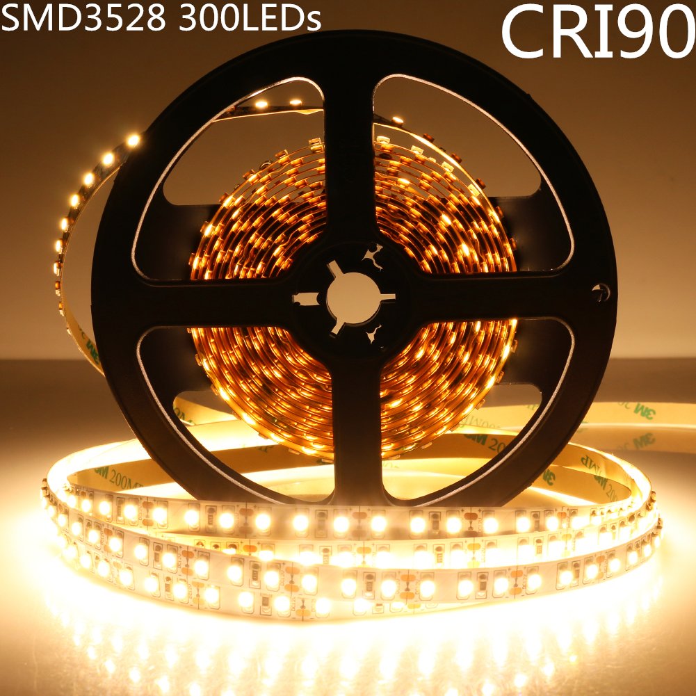 LED Strip Light CRI90 SMD3528 300LEDs DC 12V 5Meters per Roll
