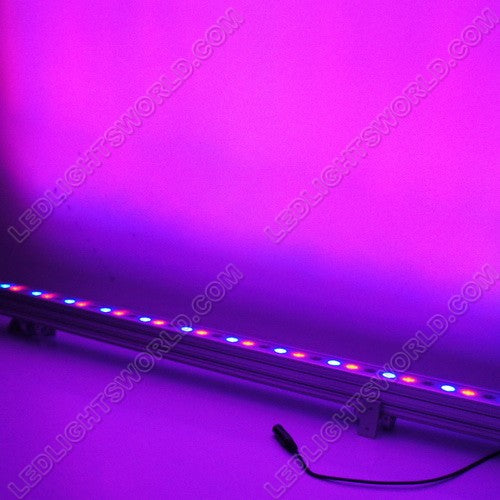 LightingWill FREE SHIPPING 36Watt RGB Linear LED Wall Washer 110-265V AC Flood Light Standalone Operating, DMX 512 Controllable and Master/Slave Workable, IP65 Waterproof for Outdoor Use