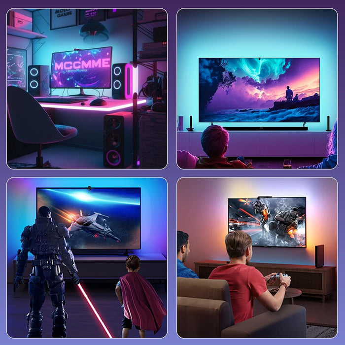 A1-Smart LED TV Backlight sync with Screen, Music, Game.  Easy to install, flawless fit