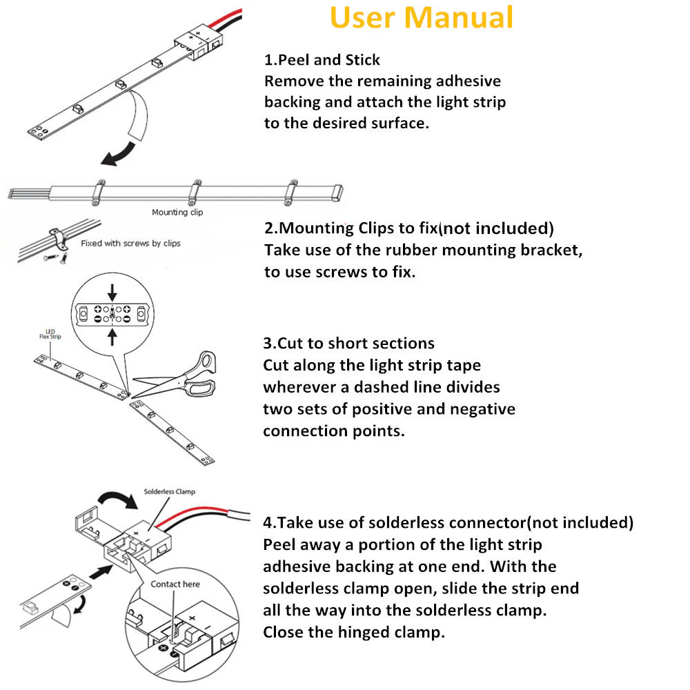 LightingWill DC12V SMD5050-300-IR InfraRed 940nm | 850nm LED Light Strips, 60LEDs 14.4W Per Meter LED Tape