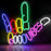 Good Vibes Neon Sign, Dimmable Good Vibes Only Neon Signs Light with ON/OFF Switch, USB Powered Neon Signs for Wall Decor, Colorful Light Up LED signs for Bedroom Game Room Party Club Decor