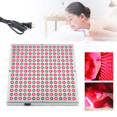 LED-Red-Light-Therapy-Device -45W SMD2835 LED Panel Deep 660nm and Near-Infrared 850nm LED Light Combo for Skin Beauty,Pain Relief of Muscles and Joints Non-Transparent Cover