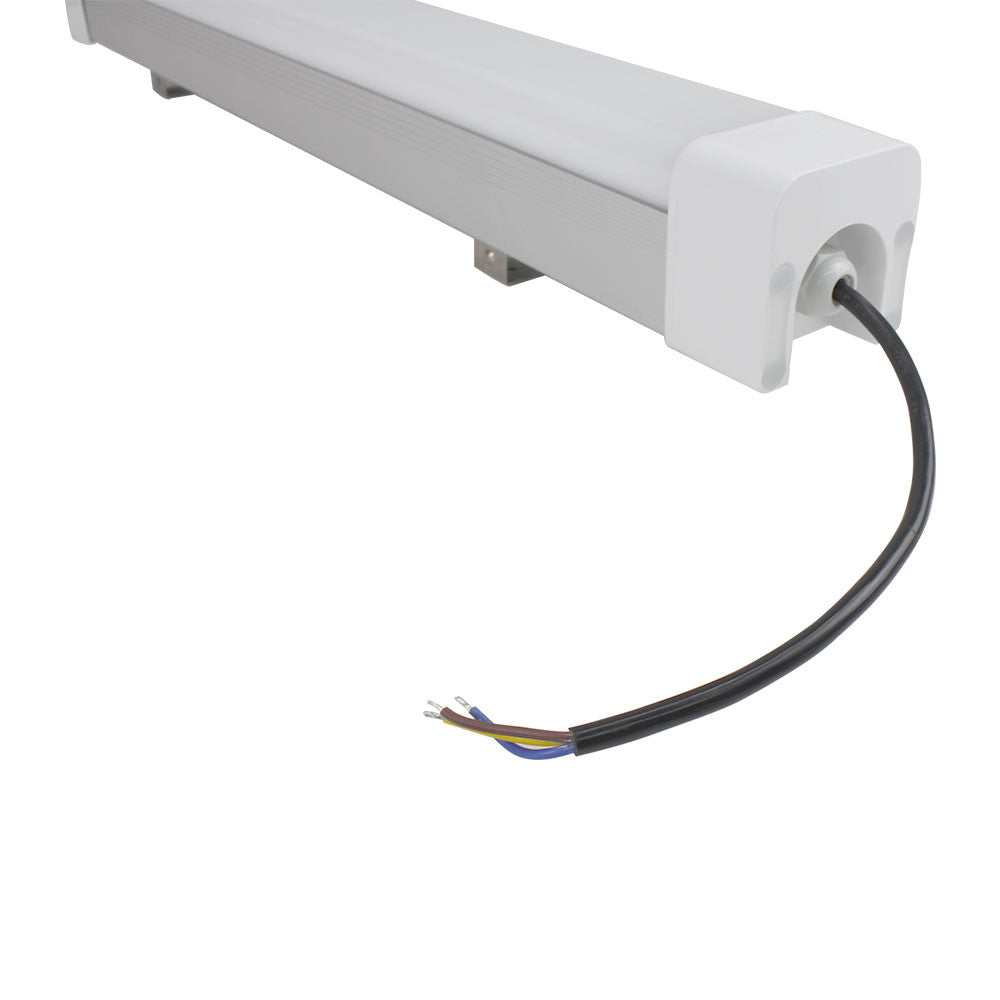 LightingWill  Weatherproof IP65 Non-dimmable LED Linear Batten 2 / 3 / 4 /5 Feet (600mm) 18W in Aluminum + PC Housing- Model B