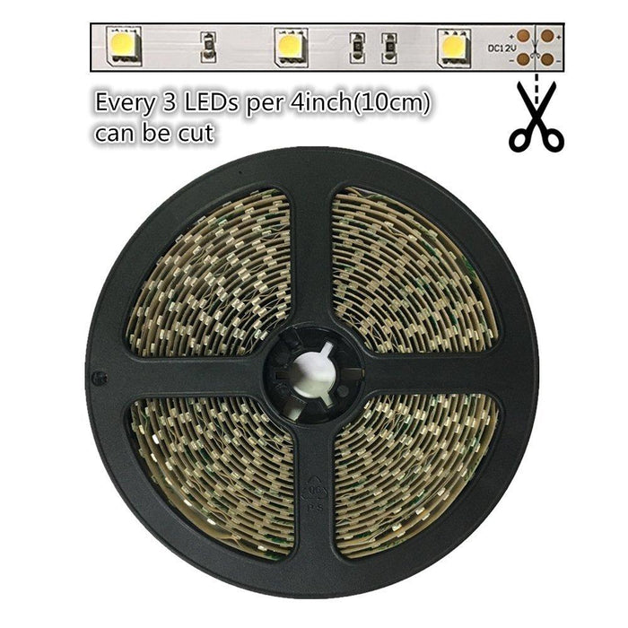 DC 12V Dimmable SMD5050-150 Flexible LED Strips 30 LEDs Per Meter 10mm Width 450lm Per Meter