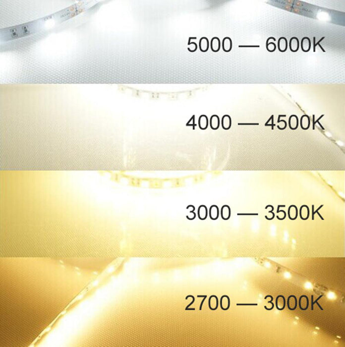 DC 12V Dimmable SMD5050-150 Flexible LED Strips 30 LEDs Per Meter 10mm Width 450lm Per Meter