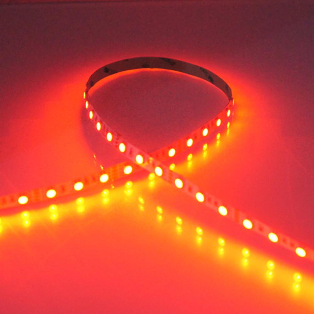 DC 12V Red/Blue/Green/Yellow Dimmable SMD5050-300 Flexible LED Strips 60 LEDs Per Meter 10mm Width 900lm Per Meter