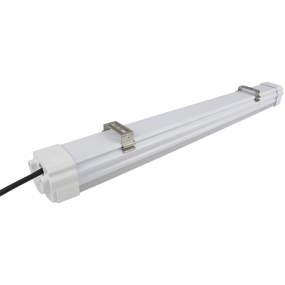 LightingWill  Weatherproof IP65 Non-dimmable LED Linear Batten 2 / 3 / 4 /5 Feet (600mm) 18W in Aluminum + PC Housing- Model A