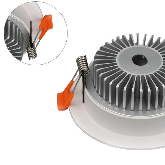 LED Downlight 3W/5W/7W/9W/12W/15W/18W/24W CRI80 COB Fixed Head Flat Diffuser Ceiling Light-DXL Series