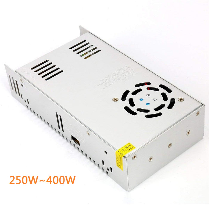 LightingWill Heavy Duty Industrial Series Metal House Screw Terminal Adapter 110-220V AC to 12V/24V/5V DC