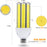 Super Bright 50W LED Corn Light Bulb, 5000Lumens Daylight White, E26/E27 Base 350W Equivalent LED Street and Area Light for Outdoor Indoor Factory Garage Warehouse Barn Backyard