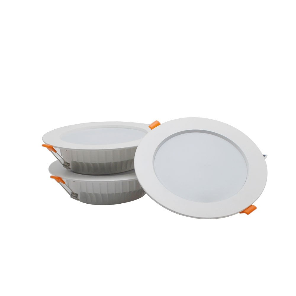 LightingWill LED Downlight 5W/7W/9W/15W/24W CRI80 COB Fixed Head All White Directional Recessed Ceiling Light-Q7 Series