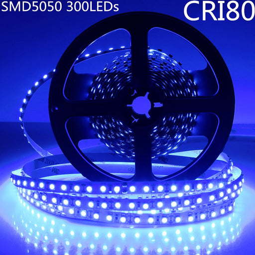 DC 12V Red/Blue/Green/Yellow Dimmable SMD5050-300 Flexible LED Strips 60 LEDs Per Meter 10mm Width 900lm Per Meter