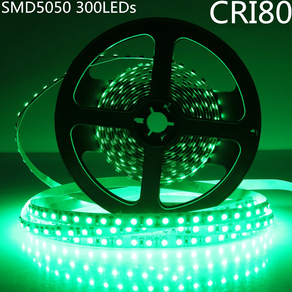 DC 12 V Rot/Blau/Grün/Gelb Dimmbare SMD5050-150 Flexible LED-Streifen 30 LEDs pro Meter 10 mm Breite 450 lm pro Meter