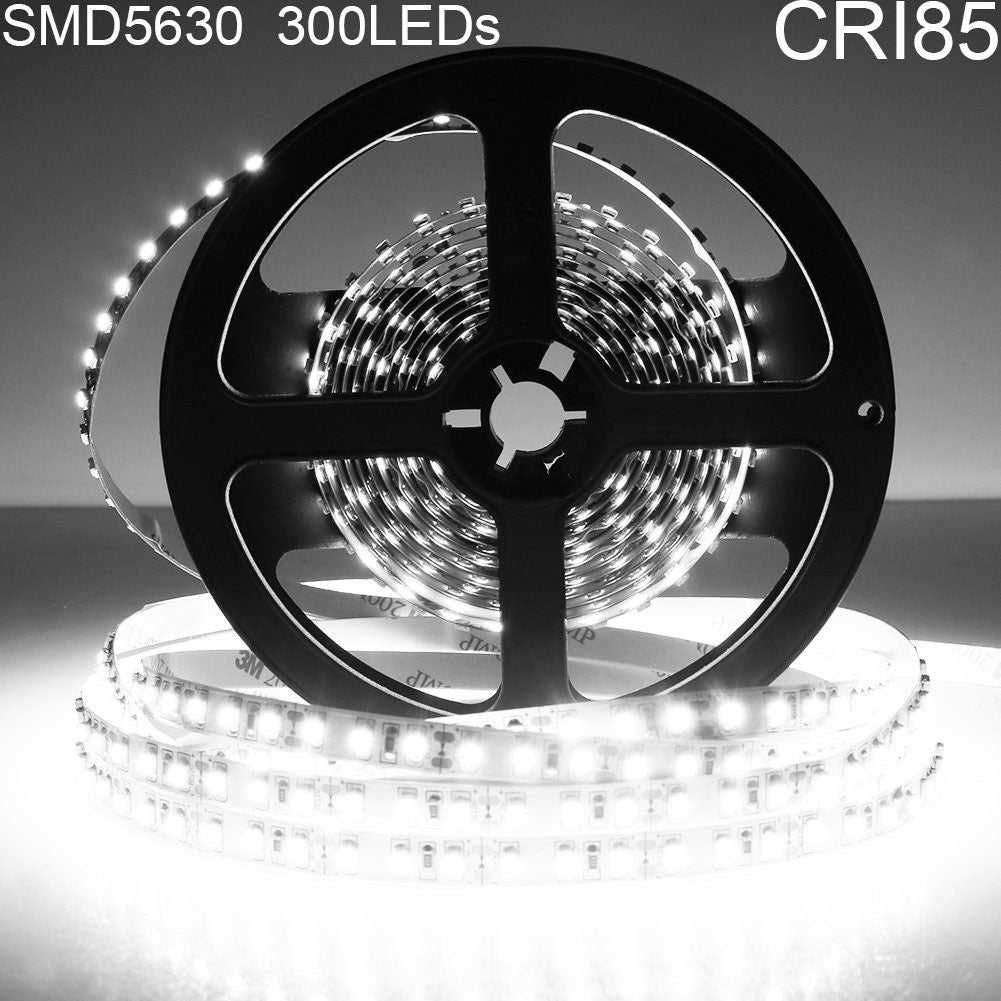 DC 12V Dimmbare SAMSUNG SMD5630-300 Flexible LED-Streifen 60 LEDs pro Meter 10mm Breite 1200lm pro Meter