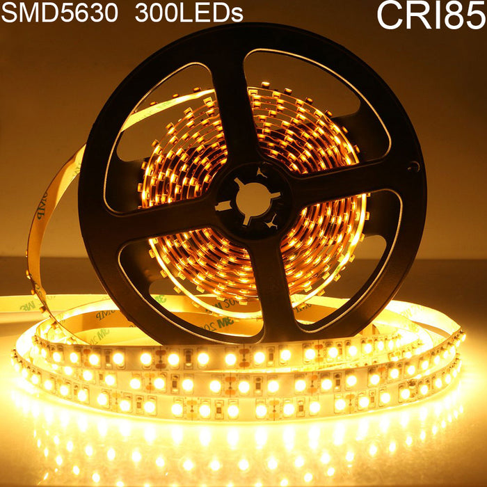 DC 12V Dimmable SAMSUNG SMD5630-300 Flexible LED Strips 60 LEDs Per Meter 10mm Width 1200lm Per Meter