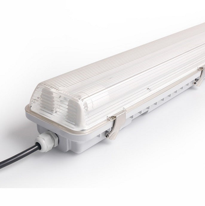 LED Tube Fixture (No Tube included) for Dual LED Tube  Tri-proof LED Tube Support Bracket Waterproof , Dustproof, Corrosion-Proof