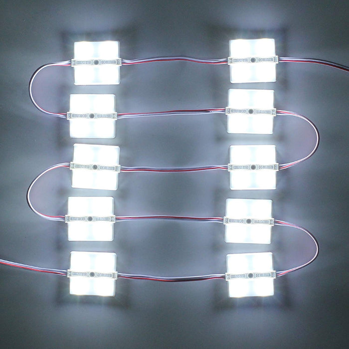 20pcs/pack LED Modules with SMD5730 4 LED DC12V 130-150LM 2W 160° Beam Waterproof IP67 with Adhesive Tape Back