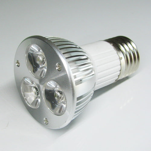 4Pack 3W(3x1W) 120V/220V AC Non-dimmable LED Spotlight E27 Screw Base Aluminum Housing 30° Beam Angle