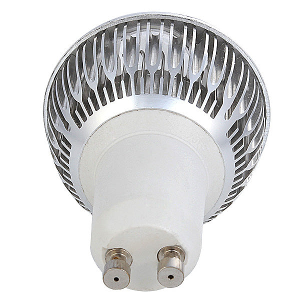 4Pack 3W(3x1W) 120V/220V AC Non-dimmable LED Spotlight GU10 Bi-Pin Base Aluminum Housing 30° Beam Angle
