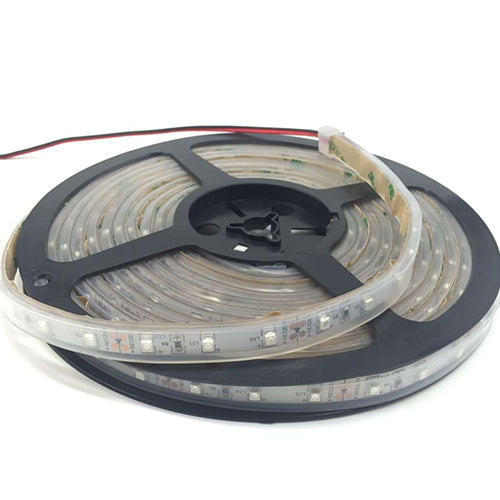 DC12V 5Meter/16.4ft 24W Tri-Chip SMD2835 300LEDs 850nm 940nm IR InfraRed Flexible LED Strips White PCB 60LEDs 4.8W Per Meter for Multitouch Screen, Night Light Application