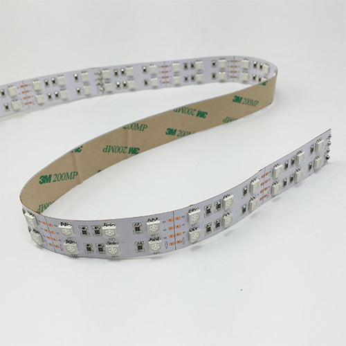 DC12V 5Meter/16.4ft 144W Tri-Chip SMD5050 600LEDs Double Row 850nm 940nm IR InfraRed Flexible LED Strips White PCB 60LEDs 14.4W Per Meter for Multitouch Screen, Night Light Application