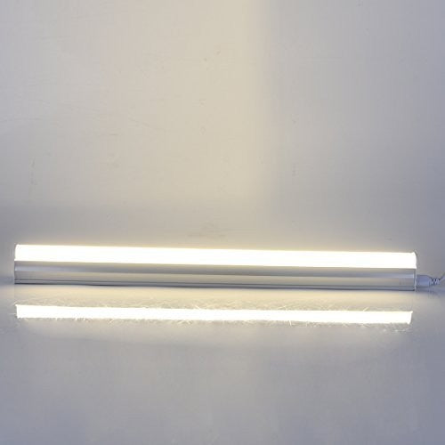 FREE SHIPPING 10Pcs Pack /2FT/3FT/4FT/5FT  Line Voltage AC T5 LED Tube Light Integrated with Aluminum Fixture and Milky White cover